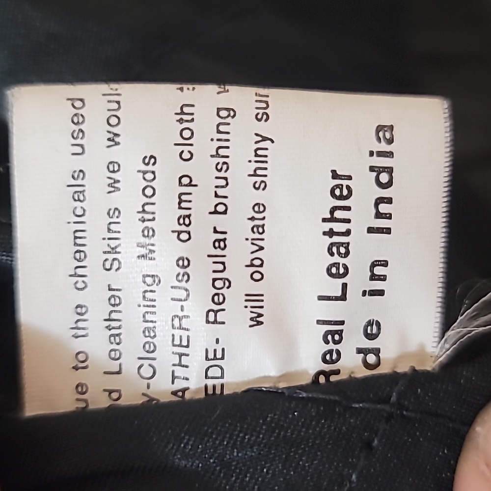 Women's Black Leather jacket Size M. - Picture 6 of 11